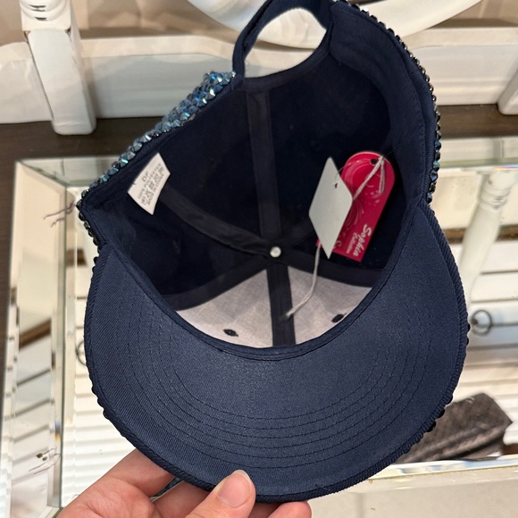 Blue Rhinestone Cap - Picture 2 of 5